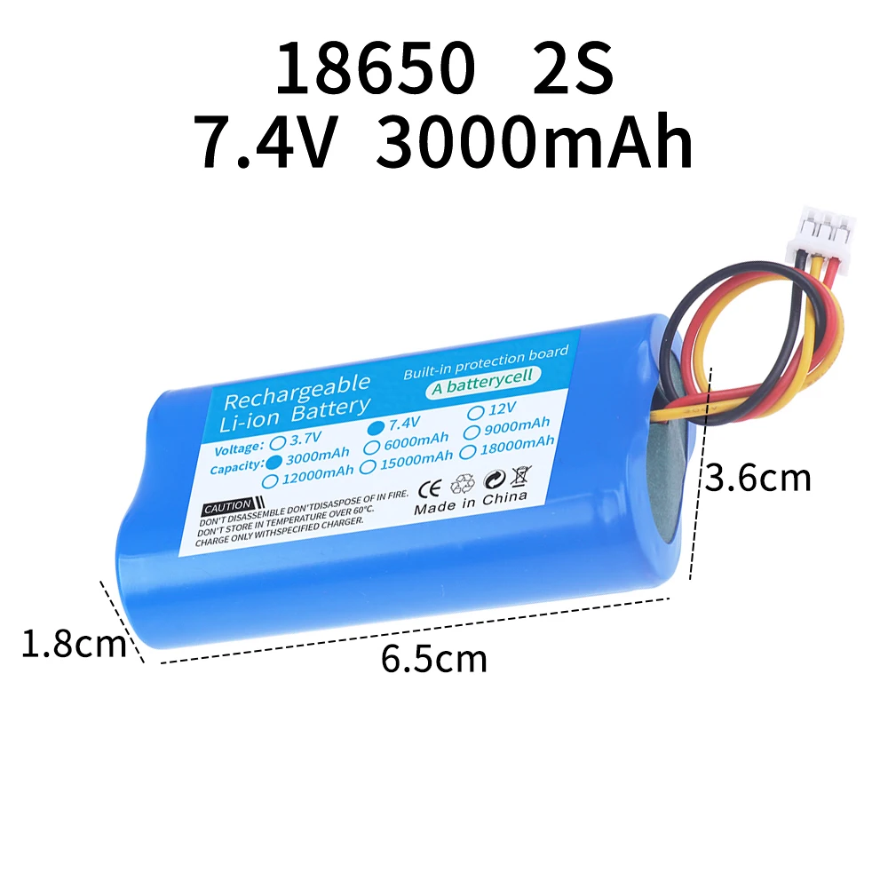 7.4V 3000mAh PH2.0