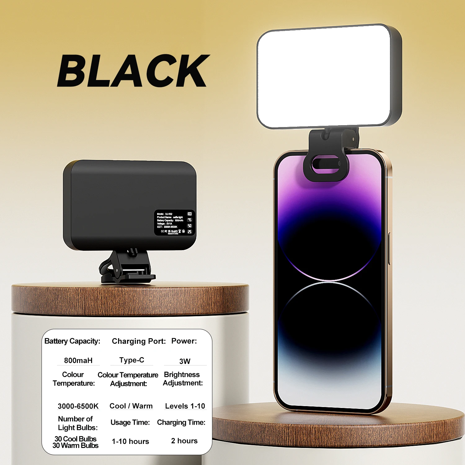 black 800mah