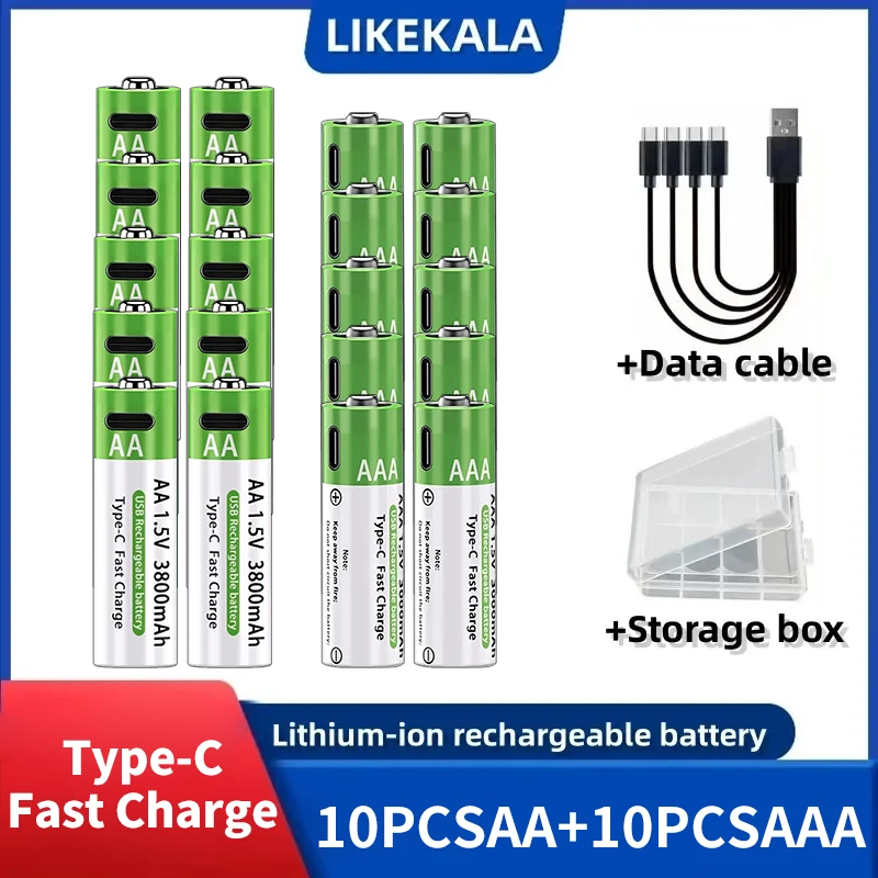 10PCS-AA.10PCS-AAA