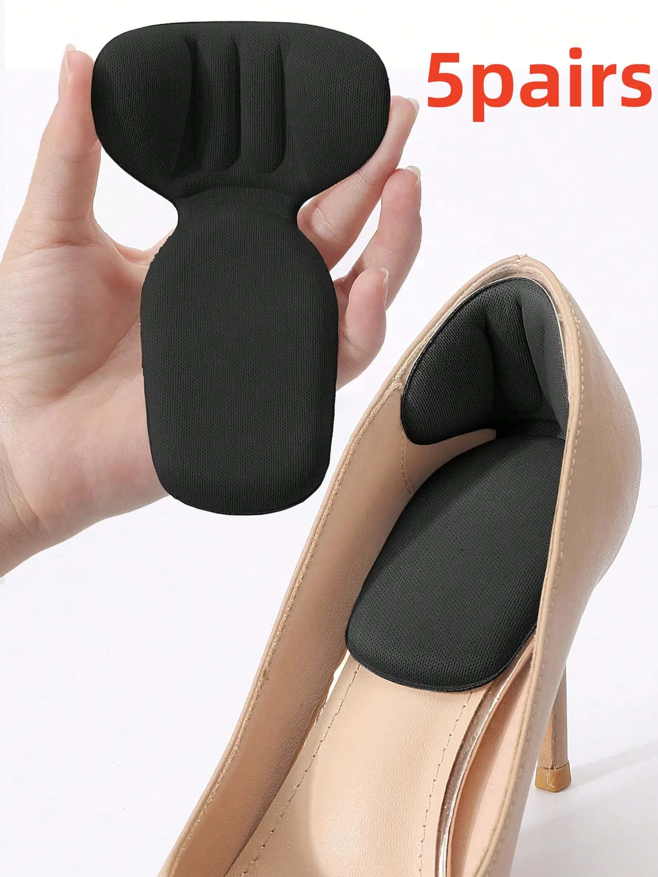5 Pairs Black