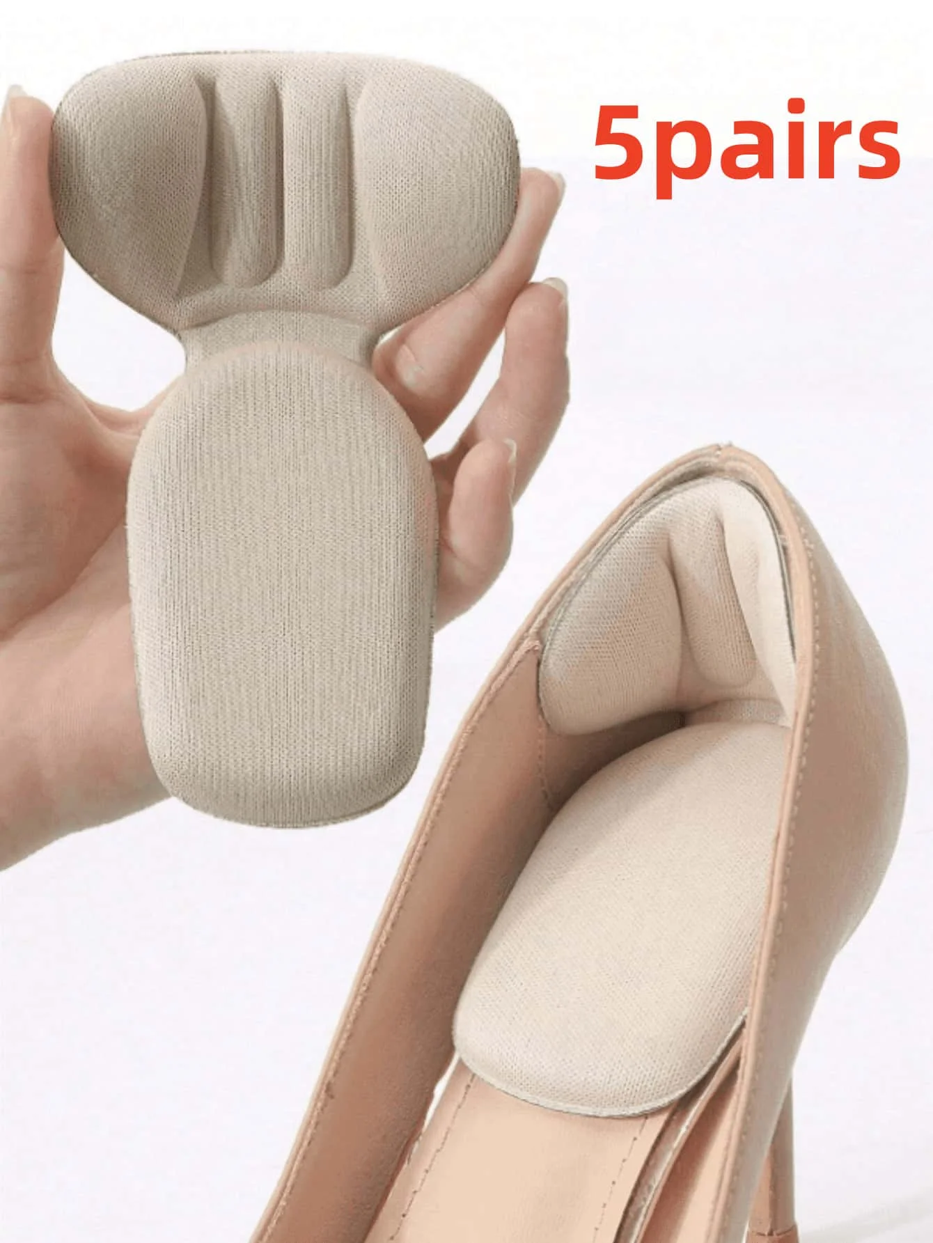 5 Pairs Beige