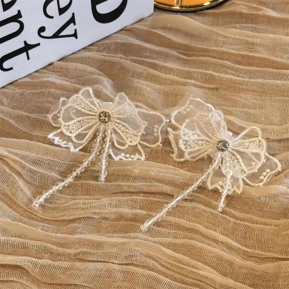 2pcs-Lace bow