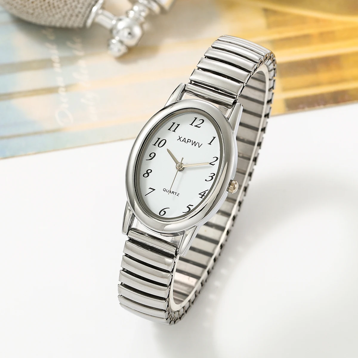 Silvery White