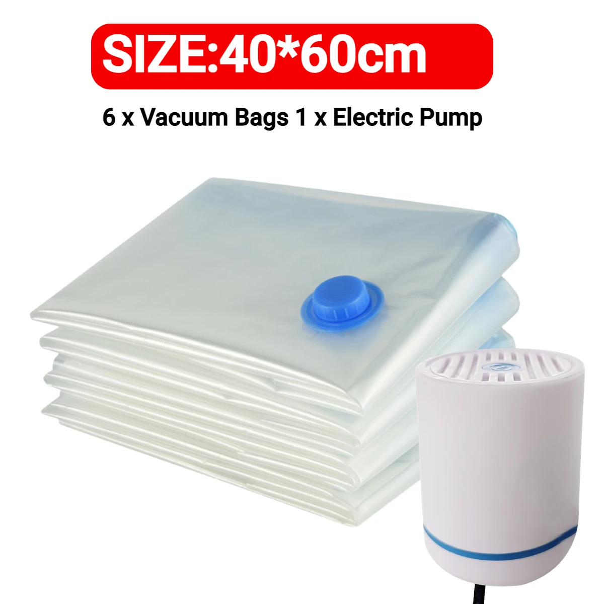 40X60cm with pump