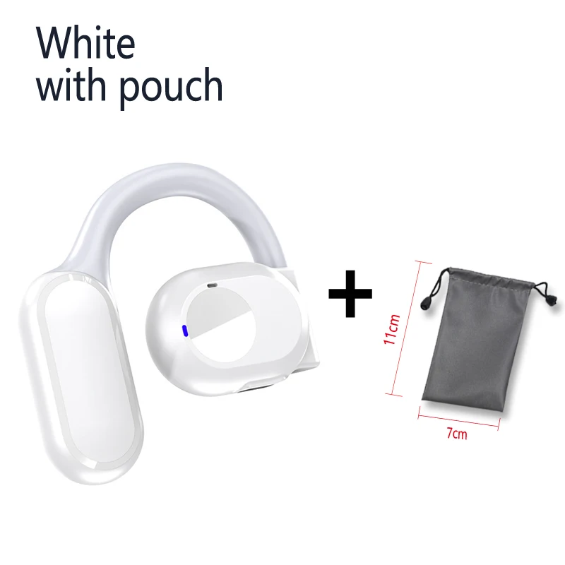 White with pouch