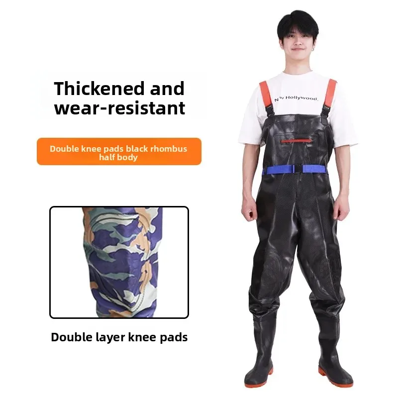 Double knee pads black diamond half body