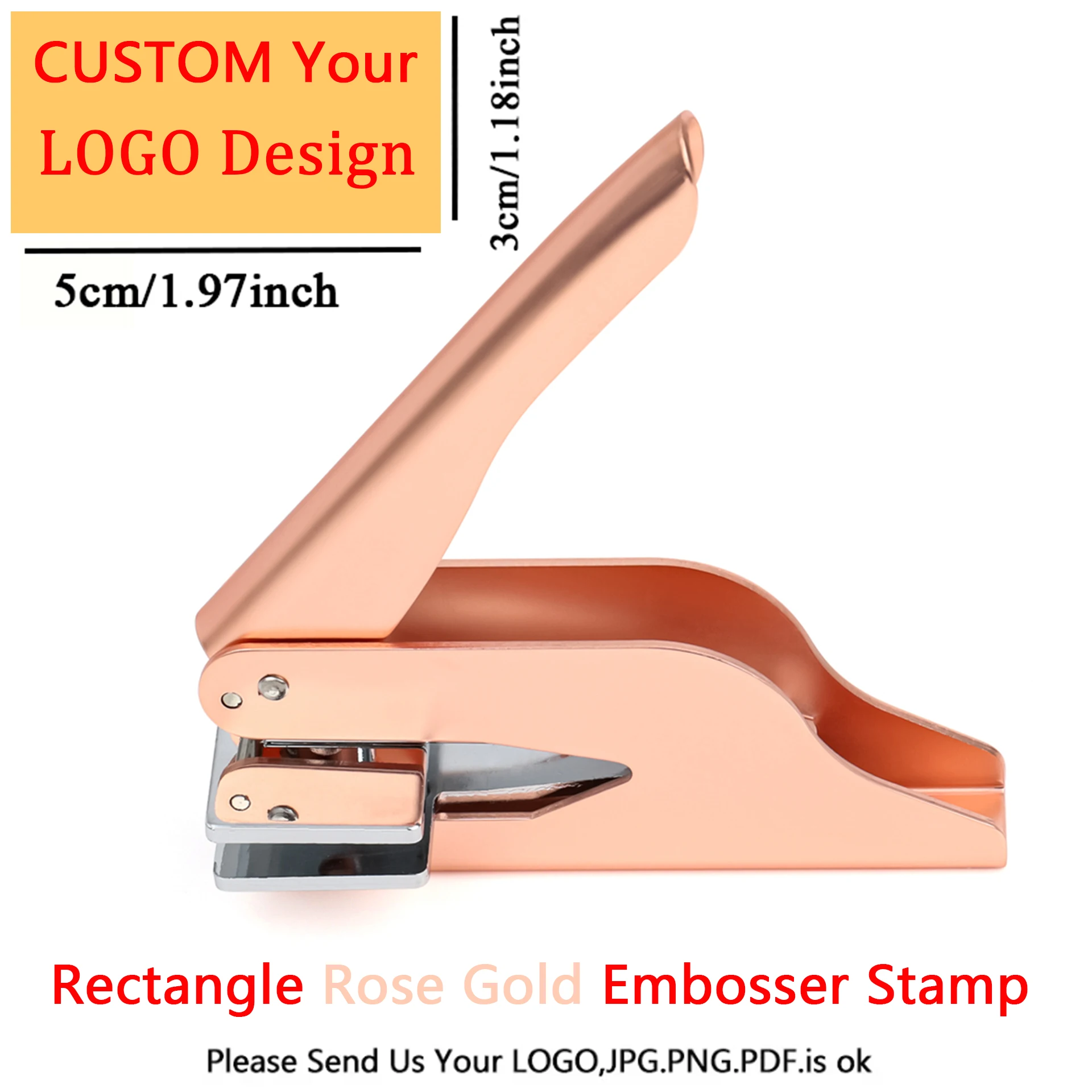 Rectangle Rose Gold