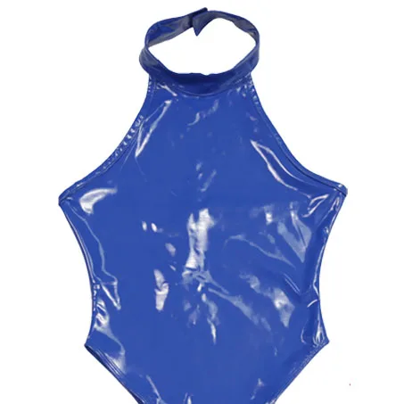 pvc shiny blue