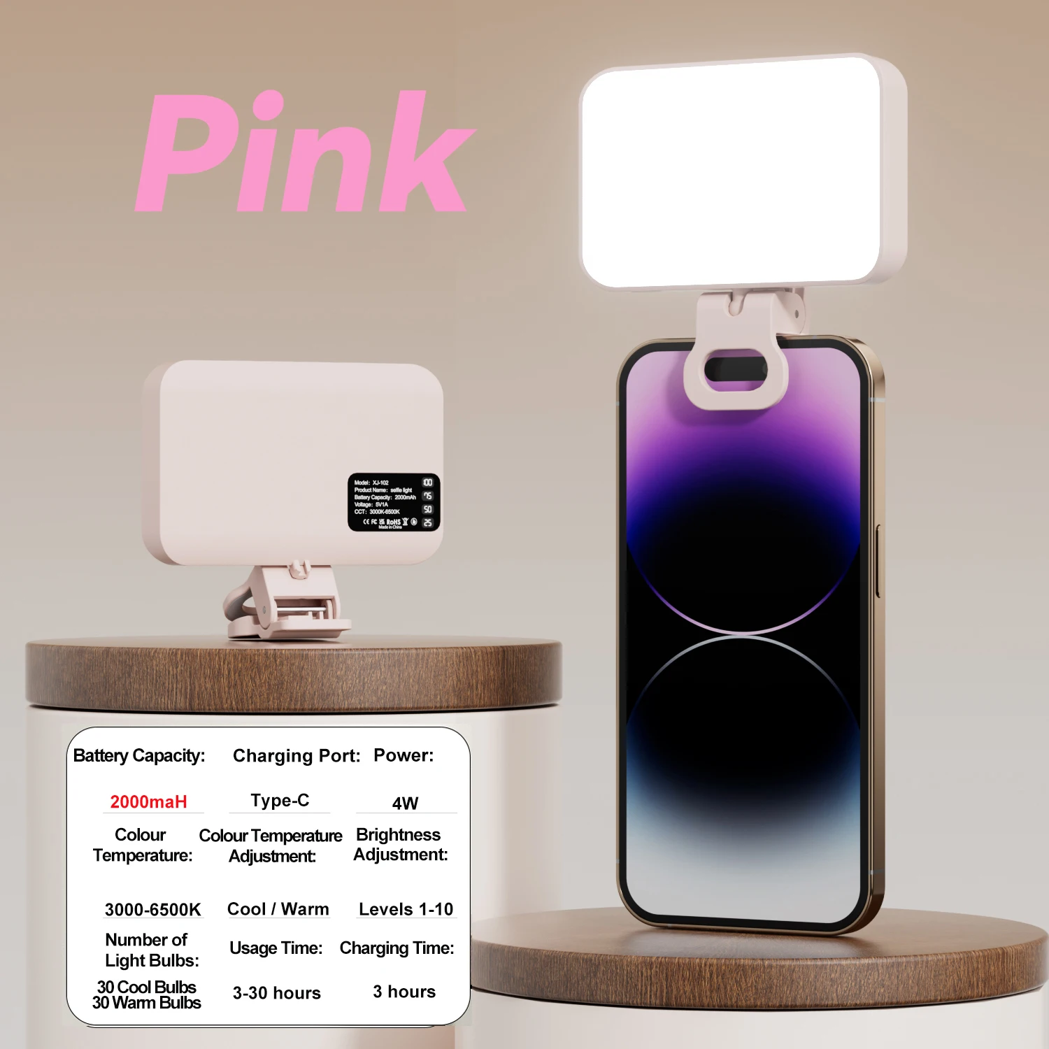Pink 2000mah