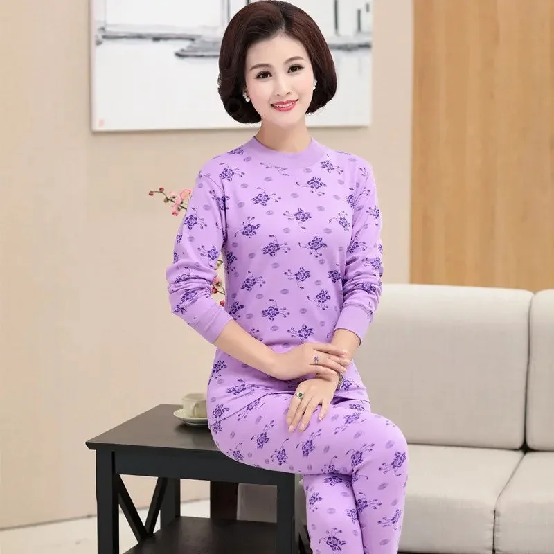 Middle collar-light purple printing