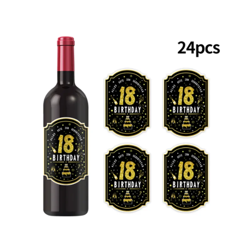24pcs Bottle label