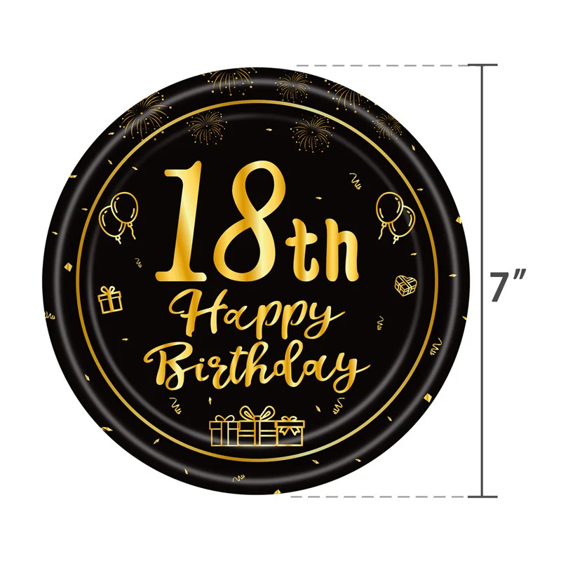 16pcs 7-inch plate