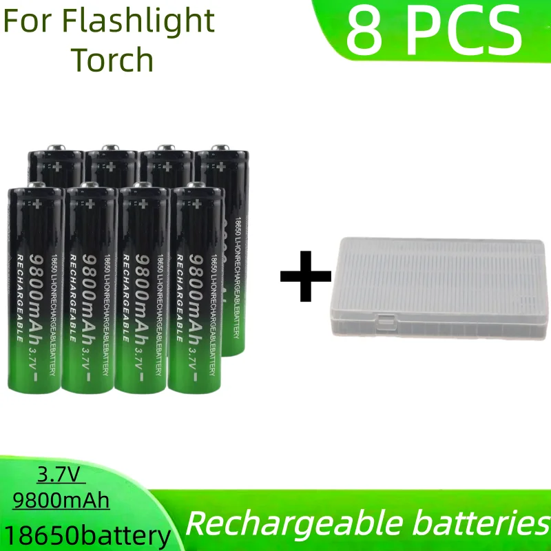 8 PCS battery case