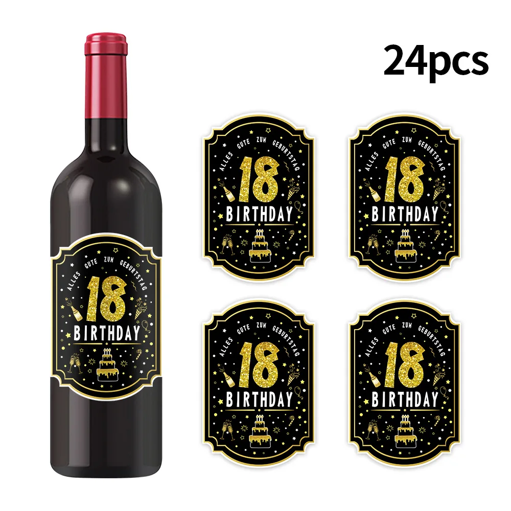 24pcs Bottle label