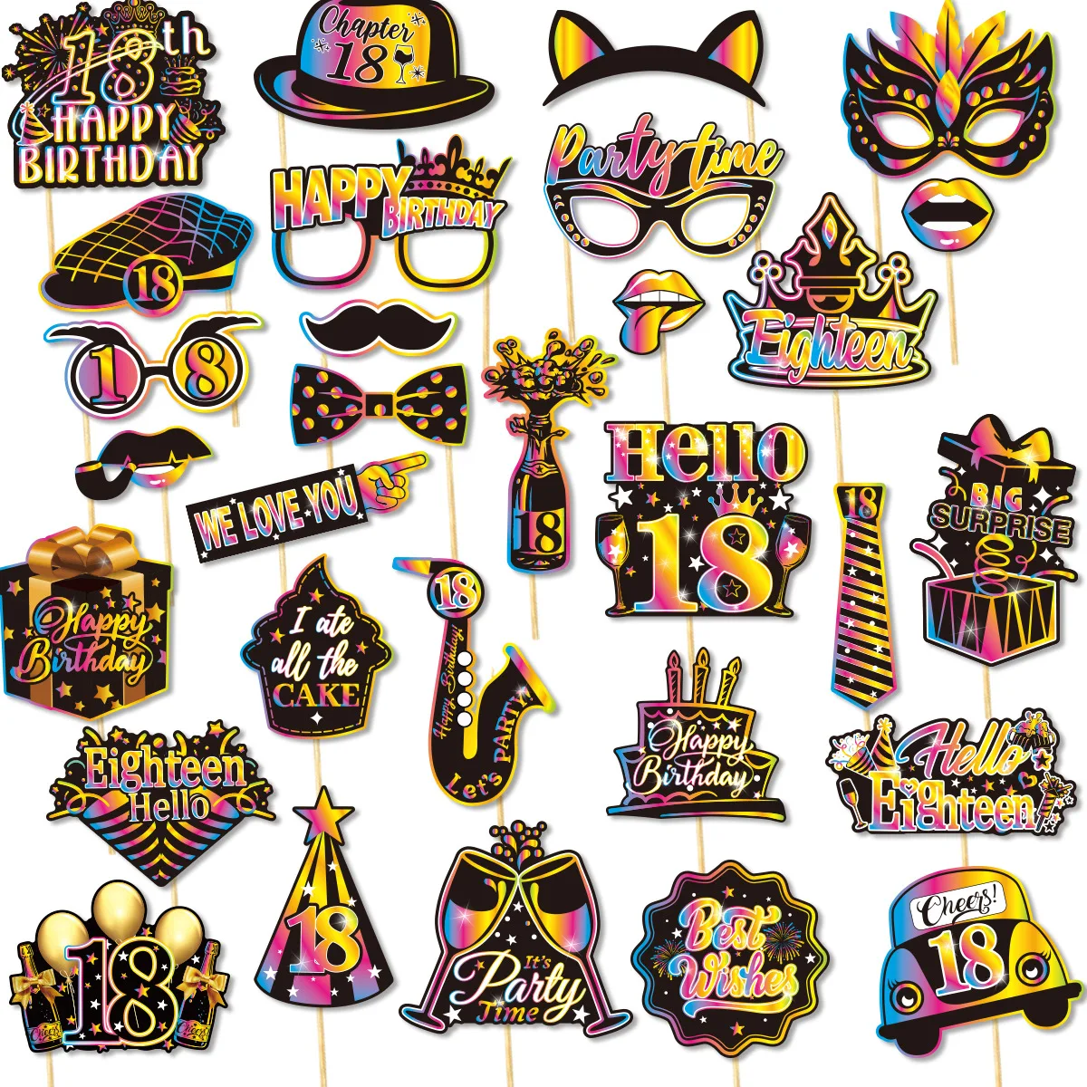 30pcs props