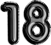 Black number 18