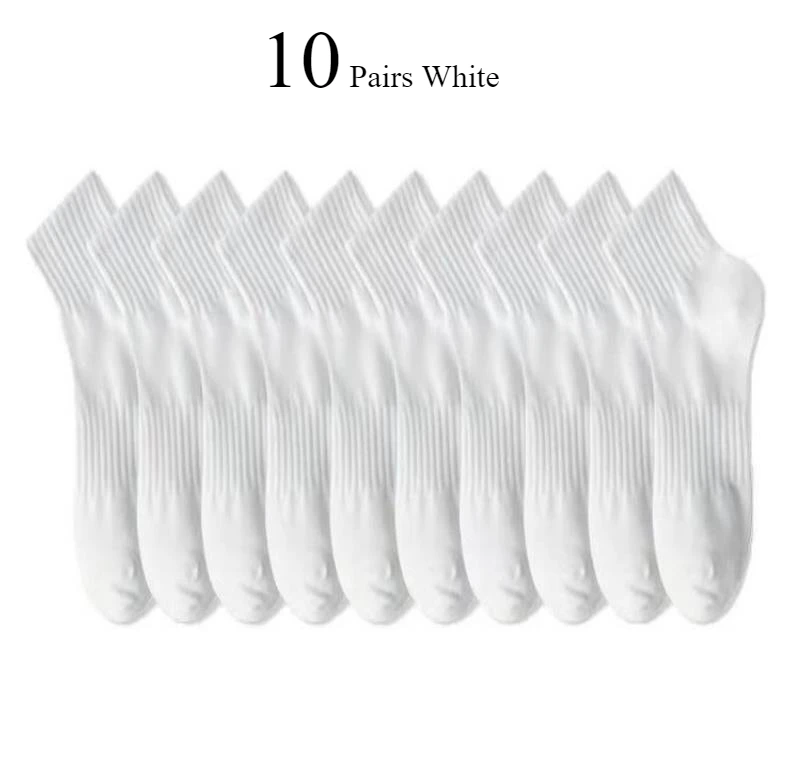 10 Pairs White