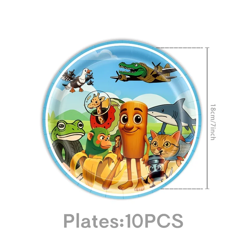 10pcs 7inch plates