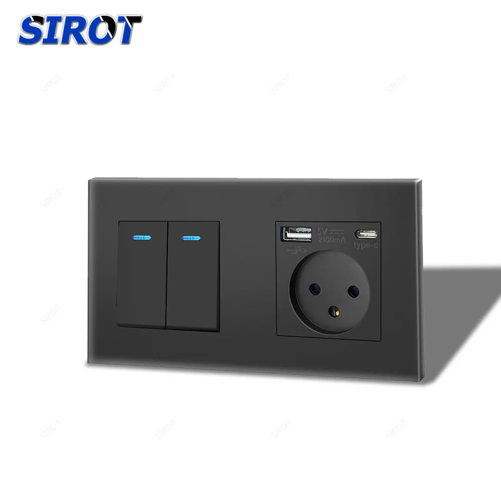 172mm 2 Gang Socket