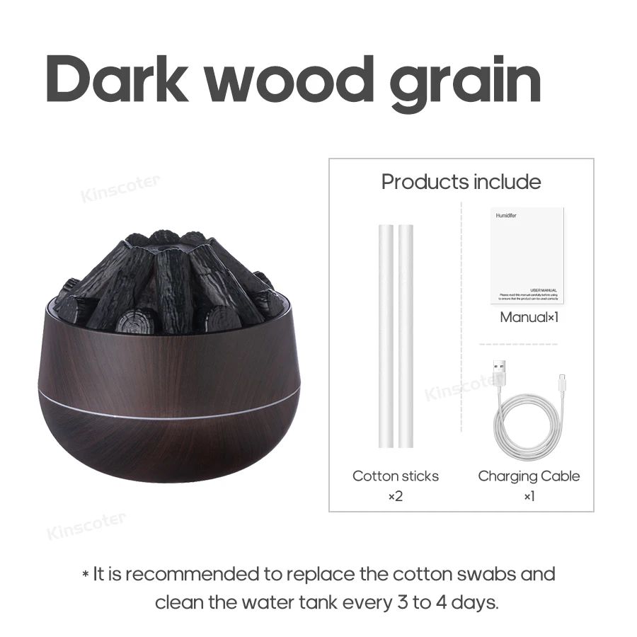 Dark wood grain