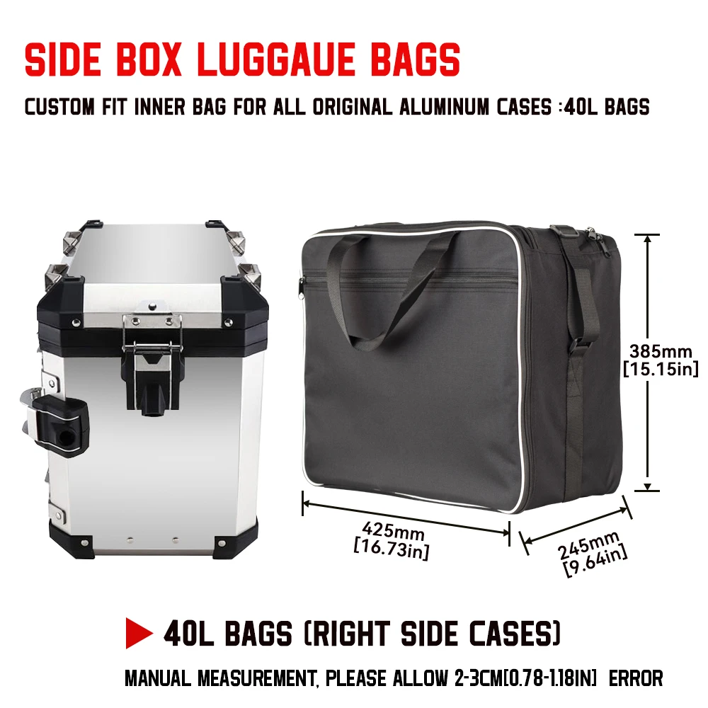 40L side box bag