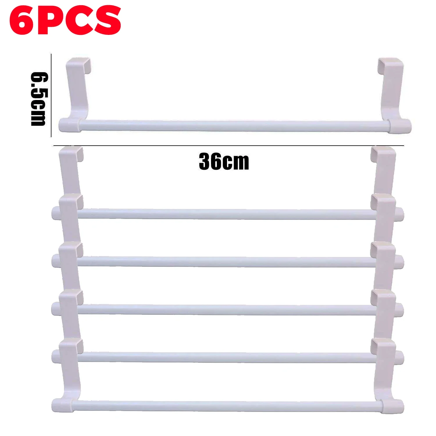 6PCS-White(M)