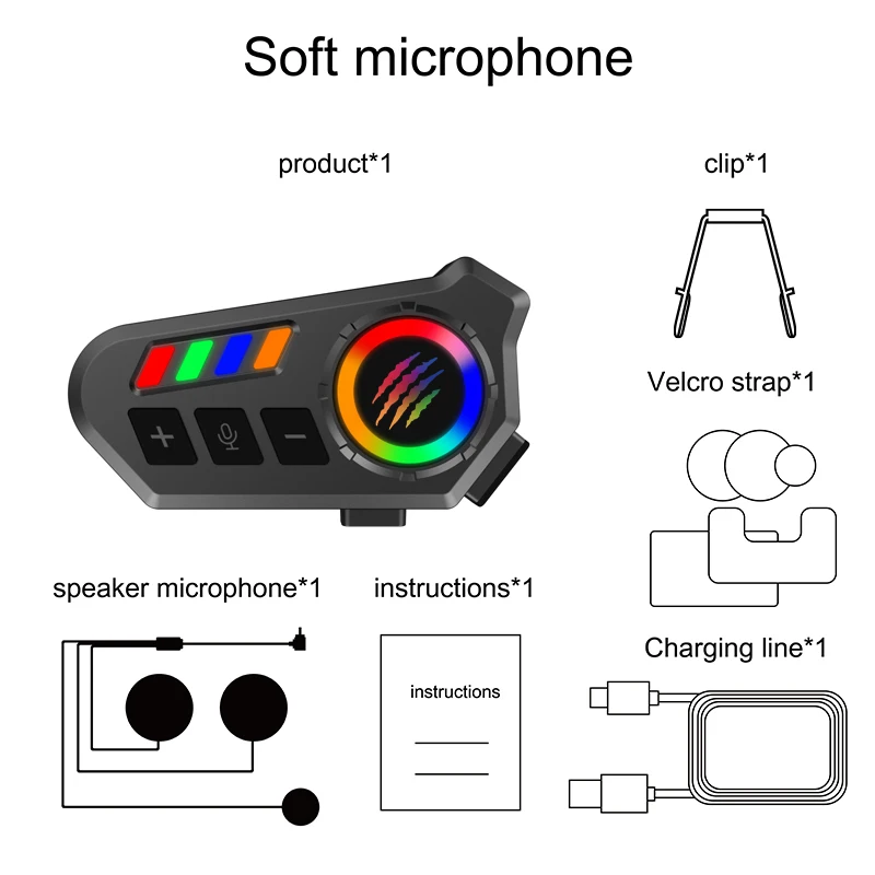 1PCS Soft Mic