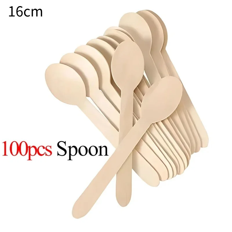 100pcs wooden spoon