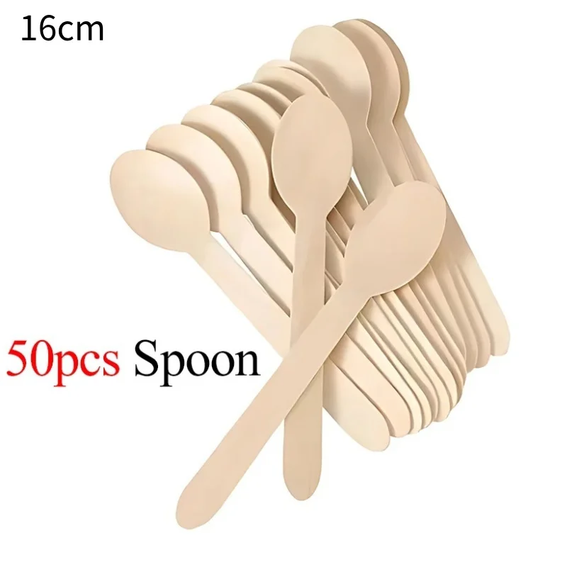 50pcs wooden spoon