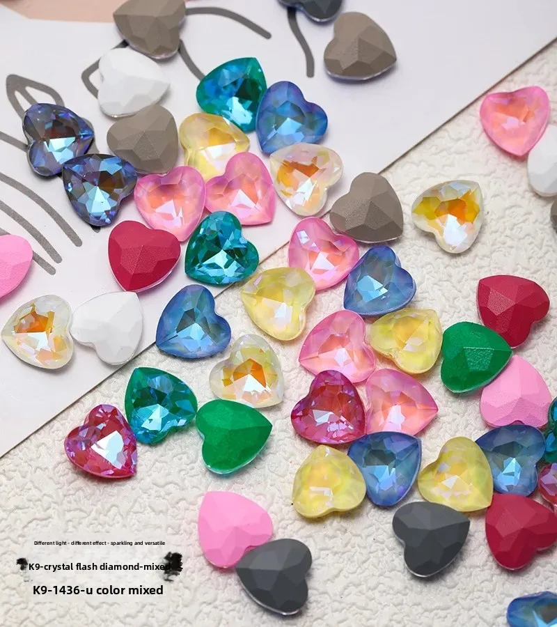 K9-1436 crystal mocha heart diamond