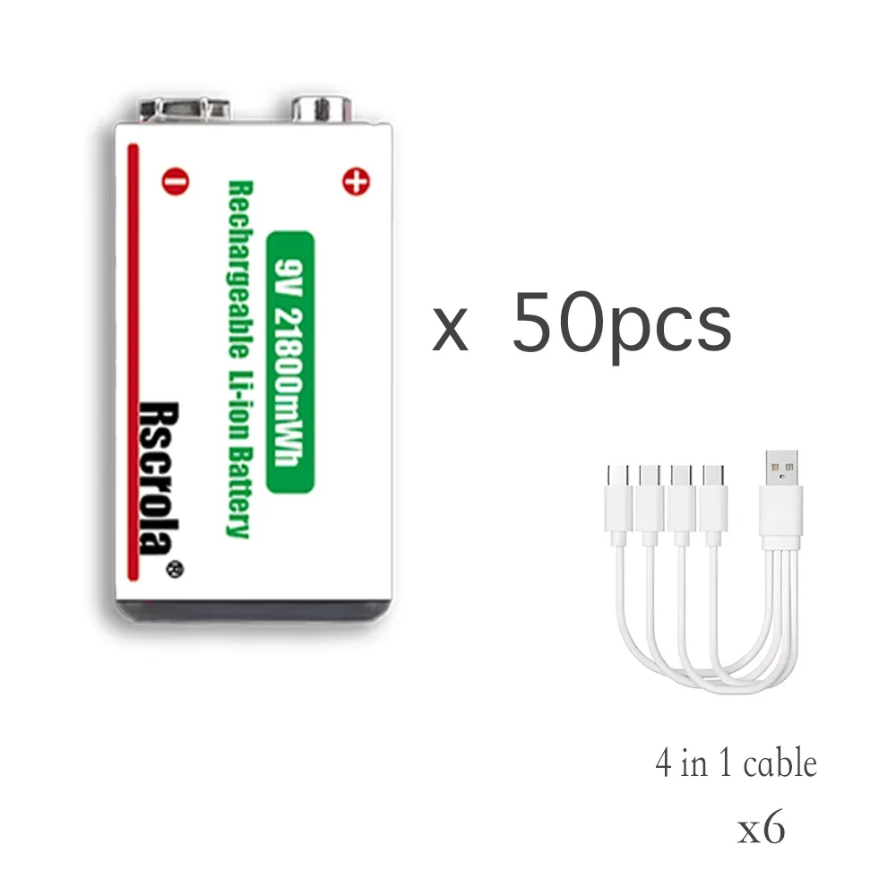 50 pcs 9v Batteries