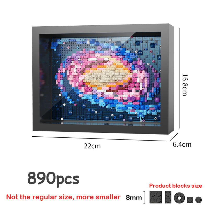 890pcs no box