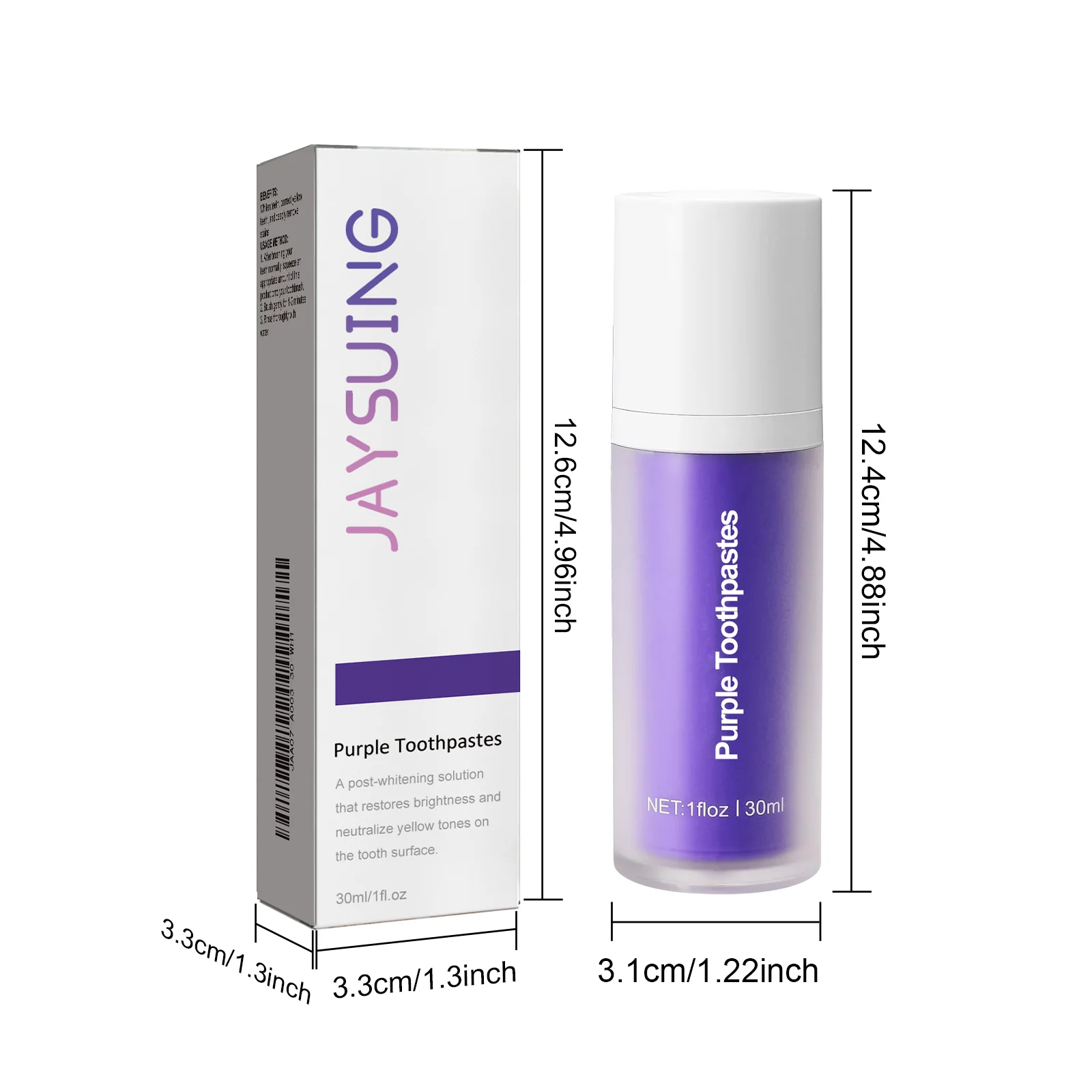 Purple toothpaste