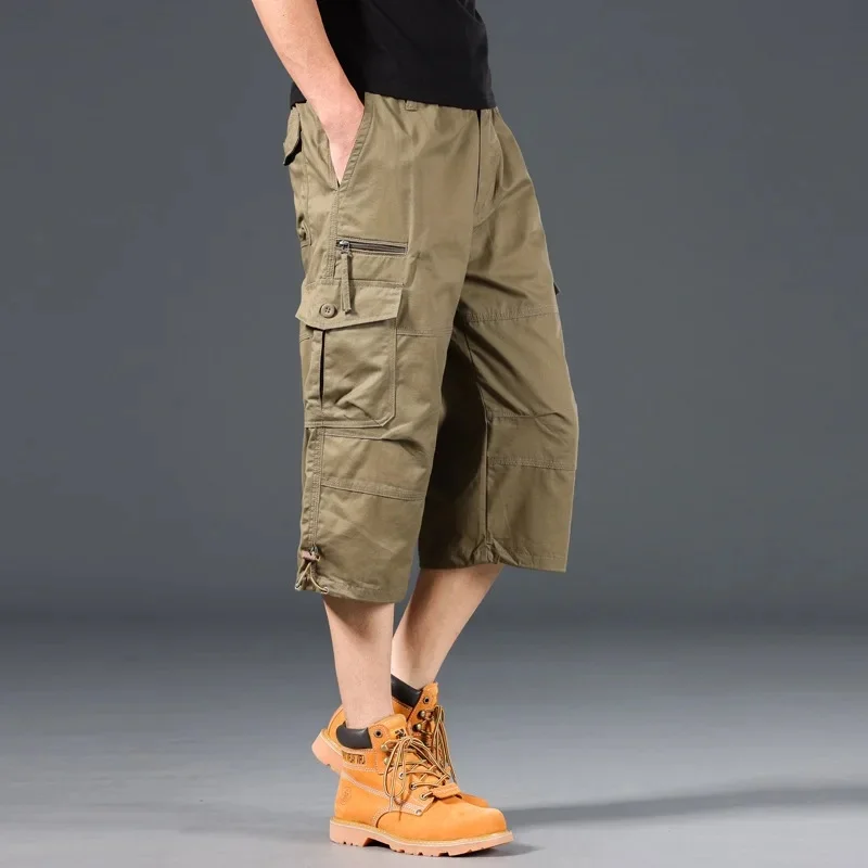 0036 cropped pants Army Yellow