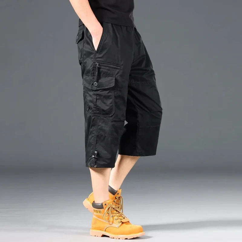 0036 cropped pants Black