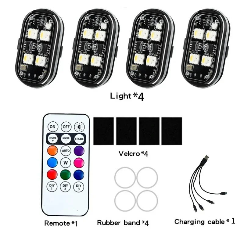 4pcs with 1 remove