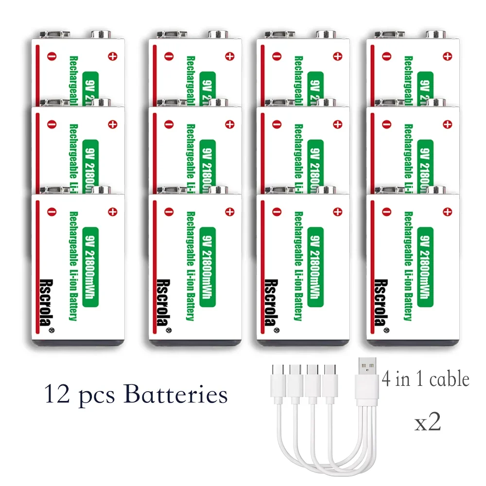 12 pcs 9v Battery