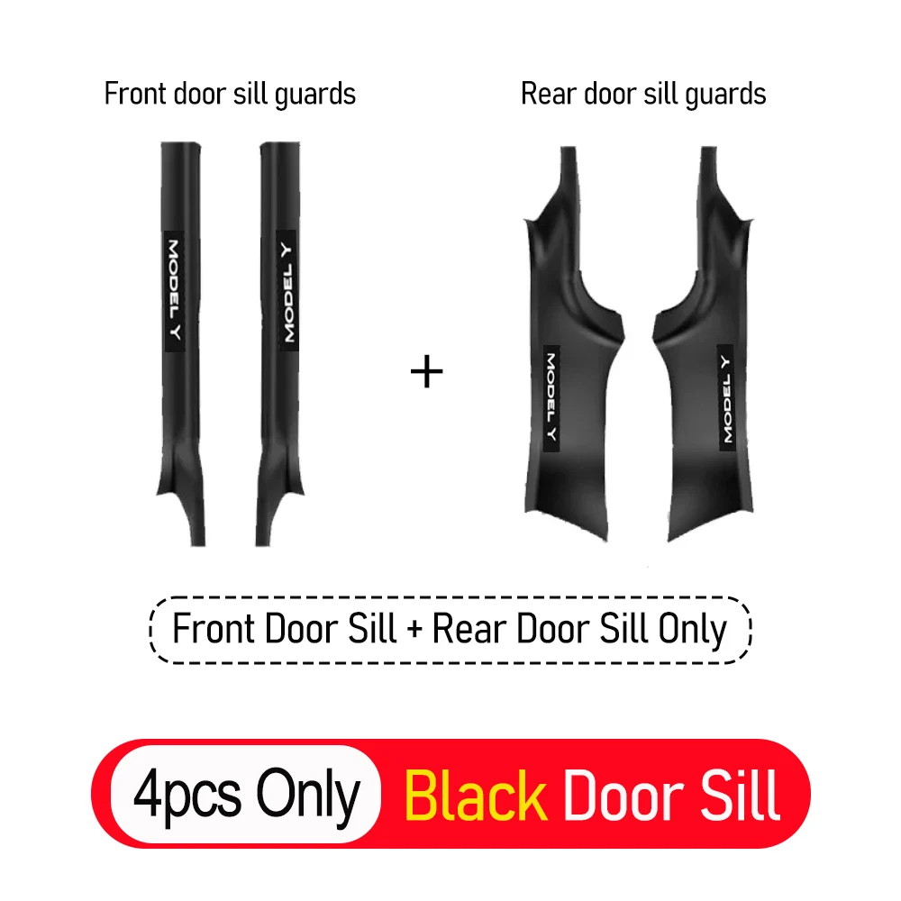 4pcs Black