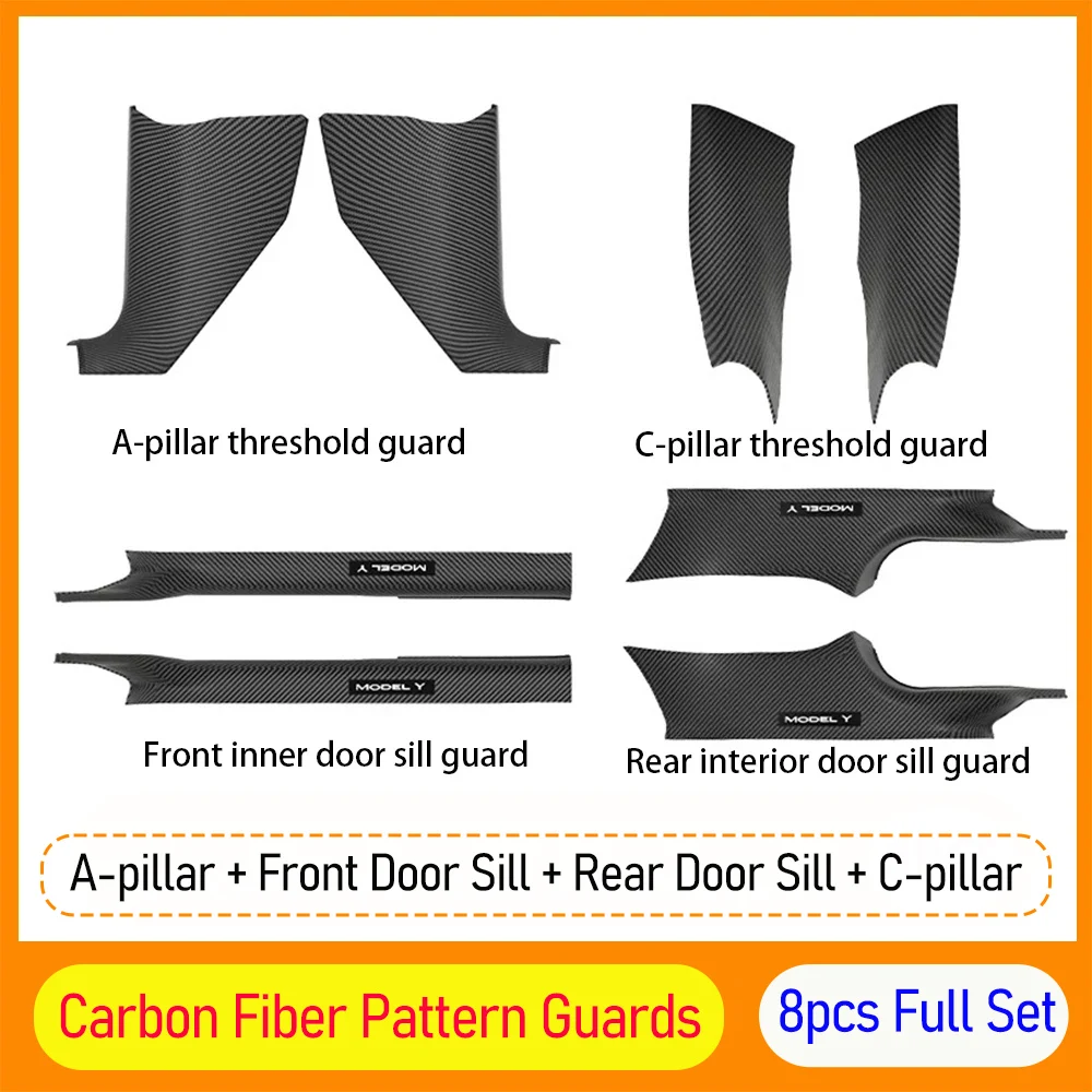 8pcs Carbon Pattern