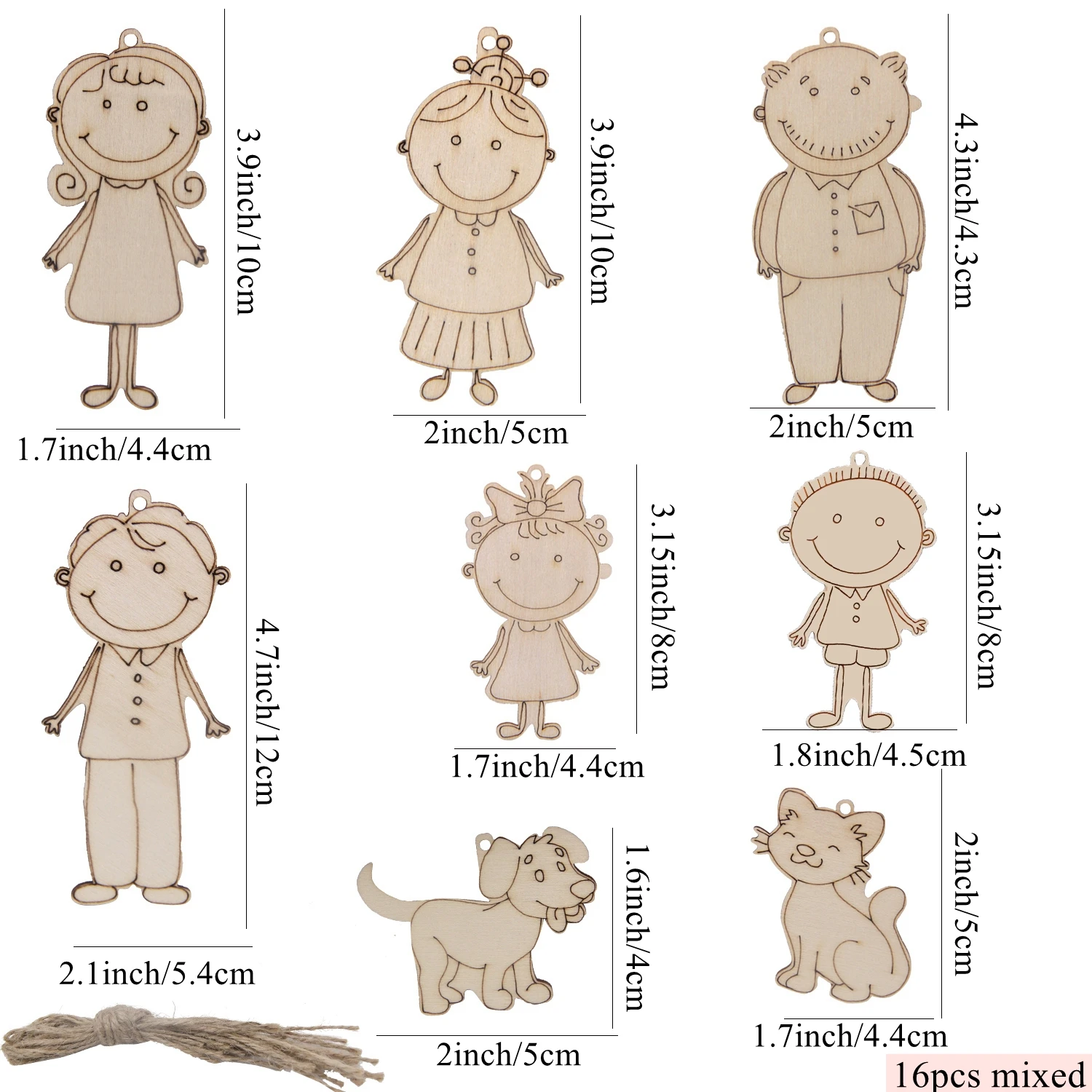 16pcs mixed