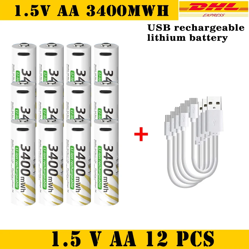 1.5V AA 12pcs-Cable