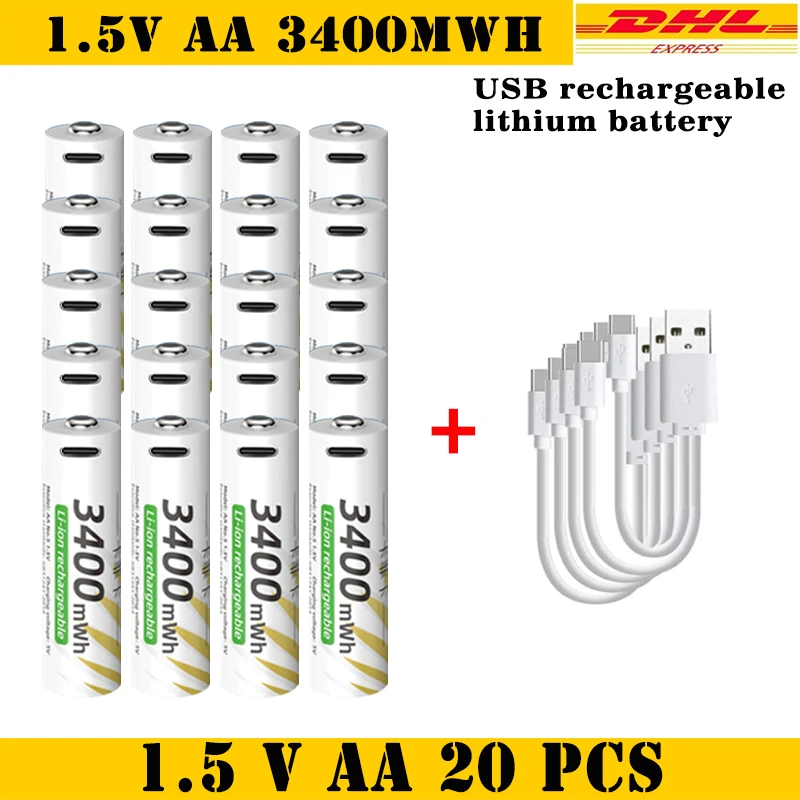 1.5V AA 20pcs-Cable
