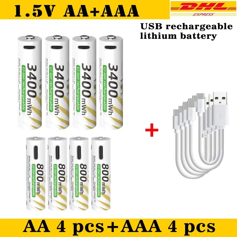 AA 4pcs AAA 4pcs