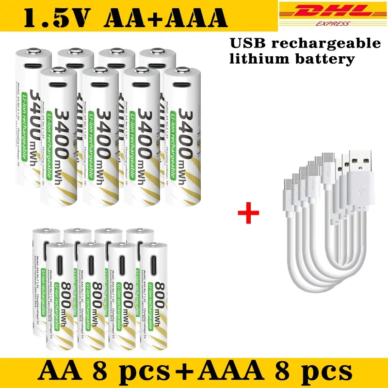 AA 8pcs AAA 8pcs