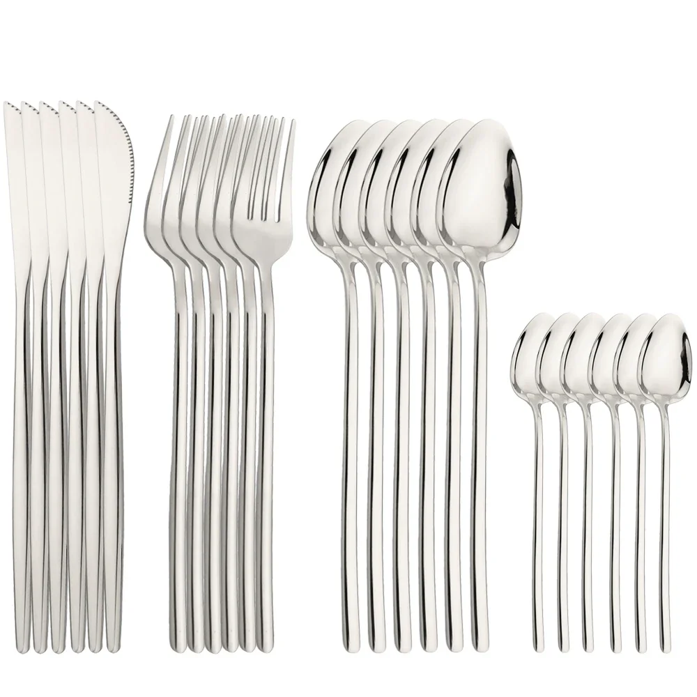 Silver 24Pcs