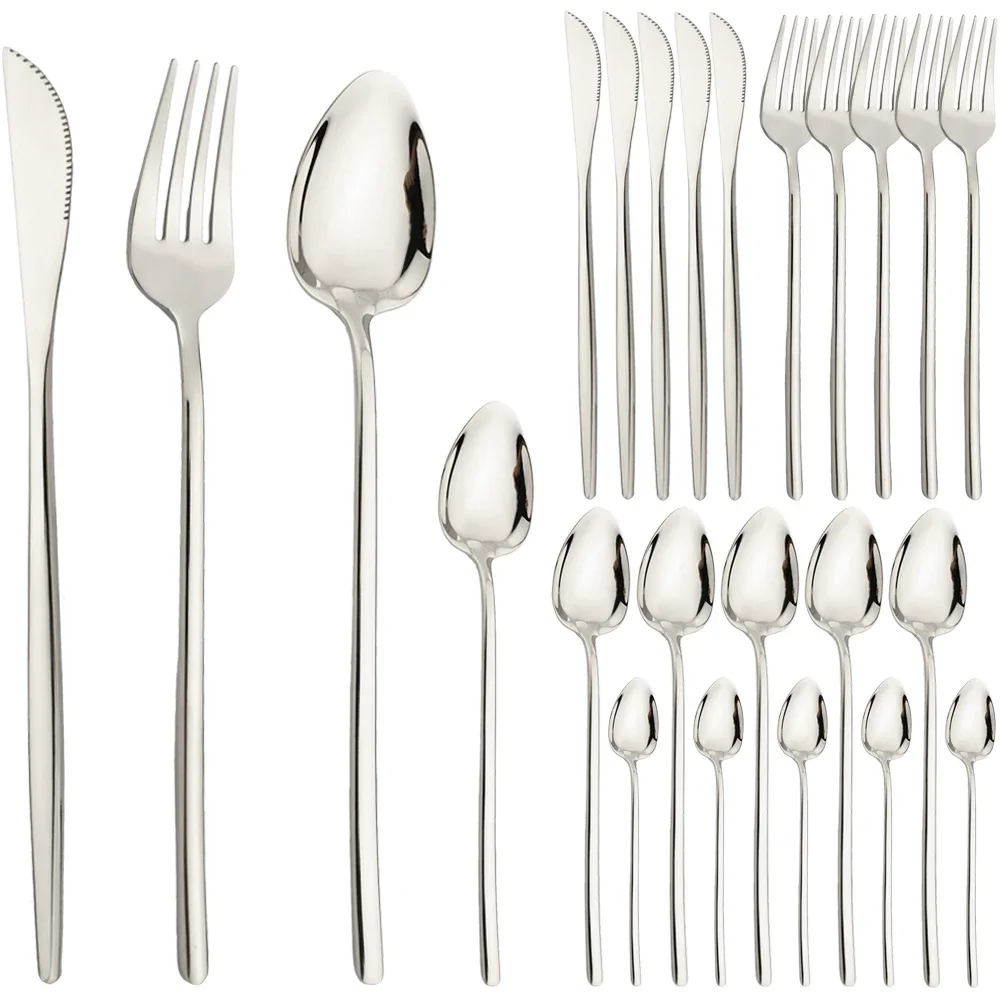Silver 24Pcs