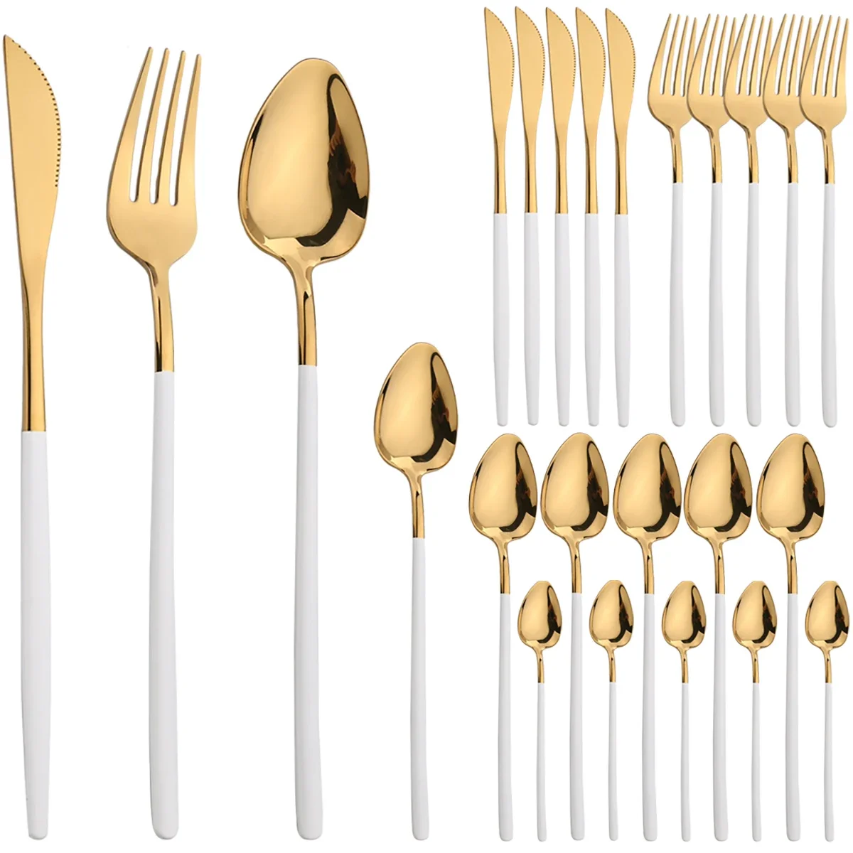 White Gold 24Pcs