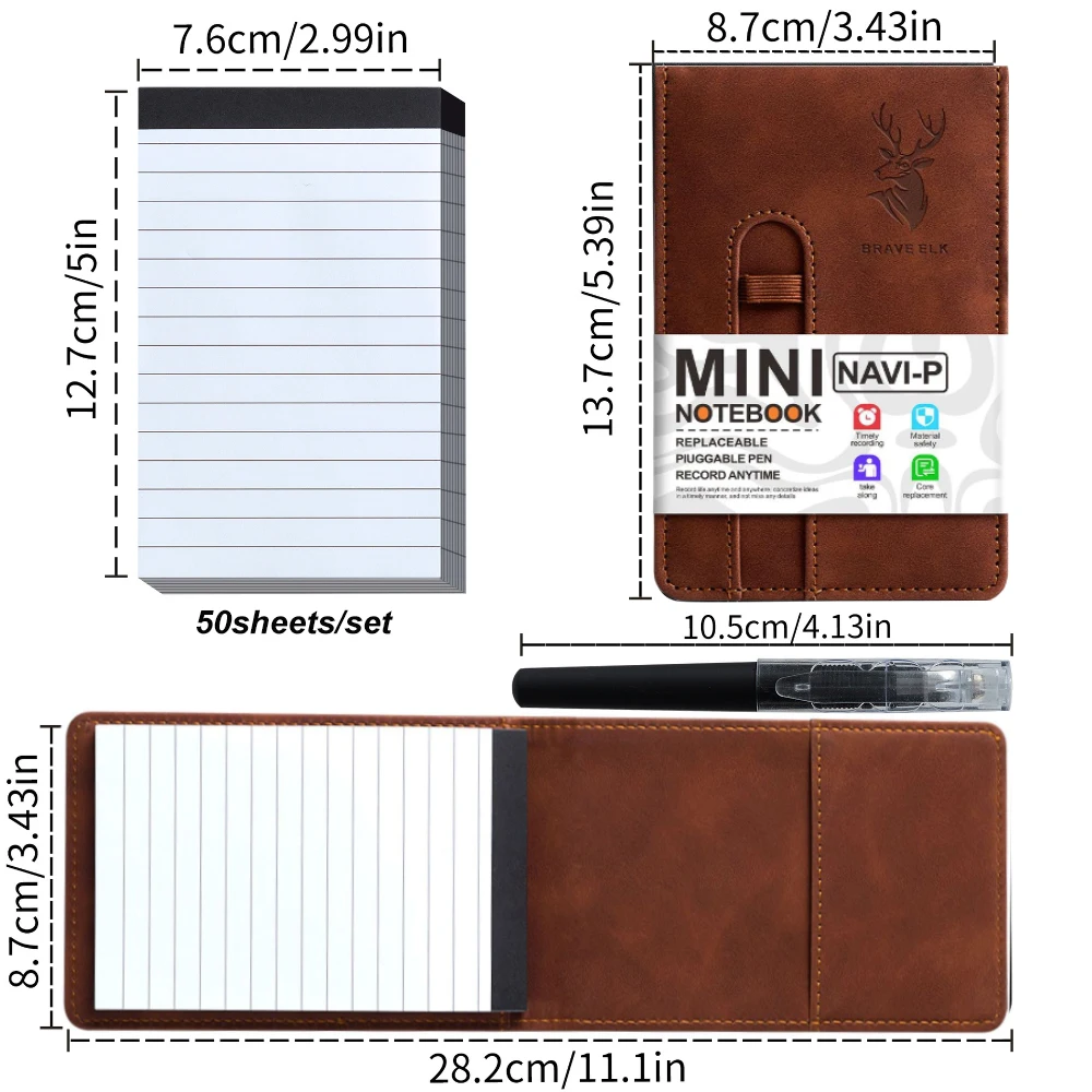 Brown Notepad Set