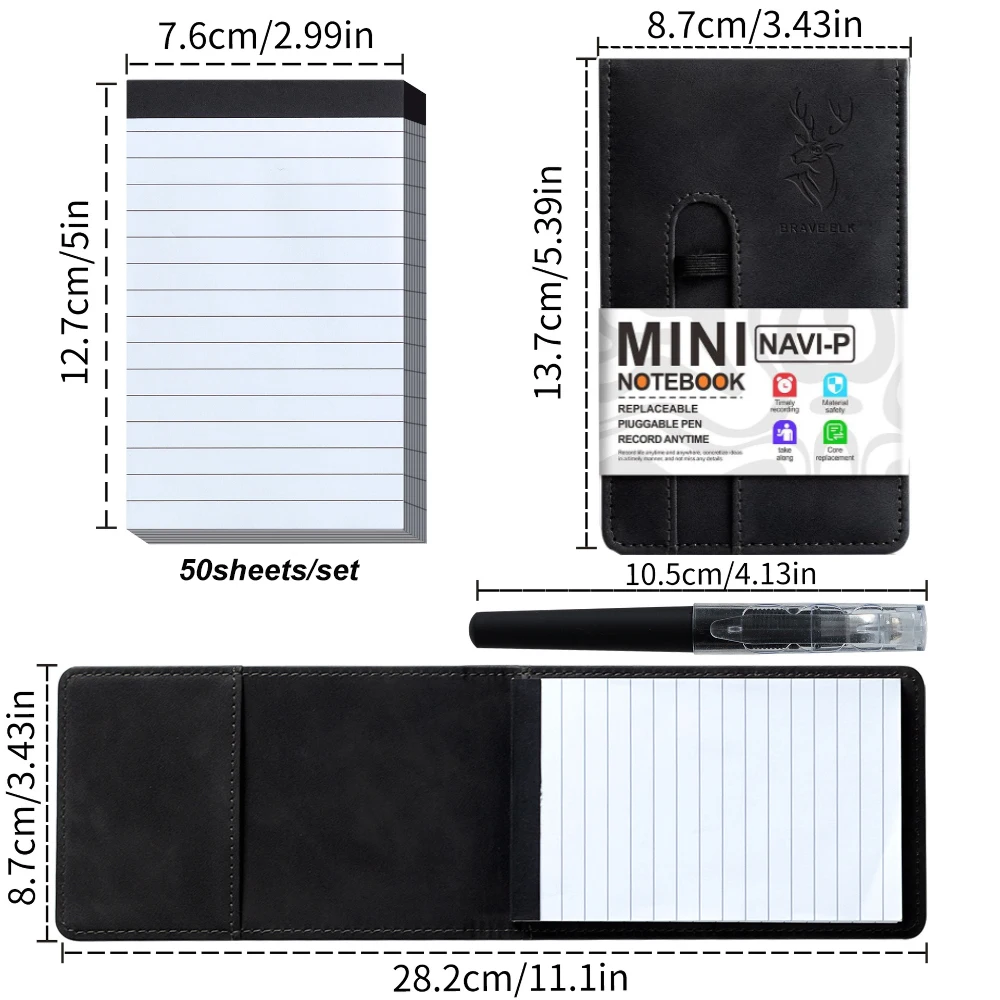Black Notepad Set