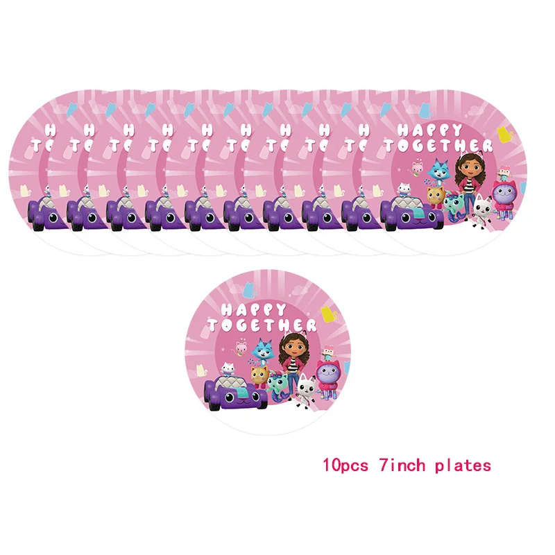 10pcs 7inch plates
